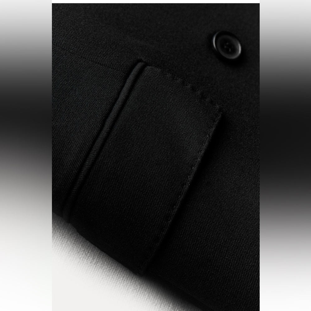 Zara Tailored Double Breasted Coat Black ZW COLLECTION size XS NWT - Picture 11 of 16